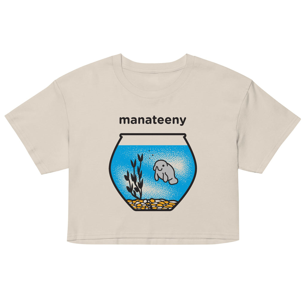 Manateeny Women's Crop Tee