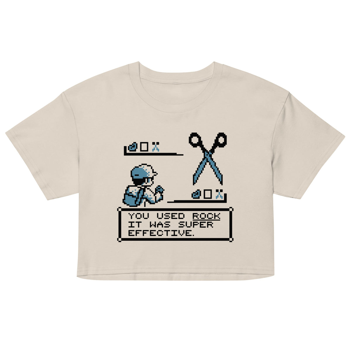 Rock Paper Scissors Battle Women's Crop Tee