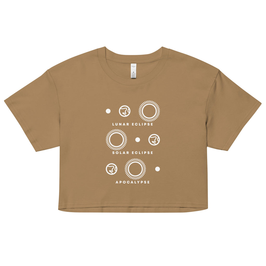 Lunar Eclipse Solar Eclipse Apocalypse Women's Crop Tee