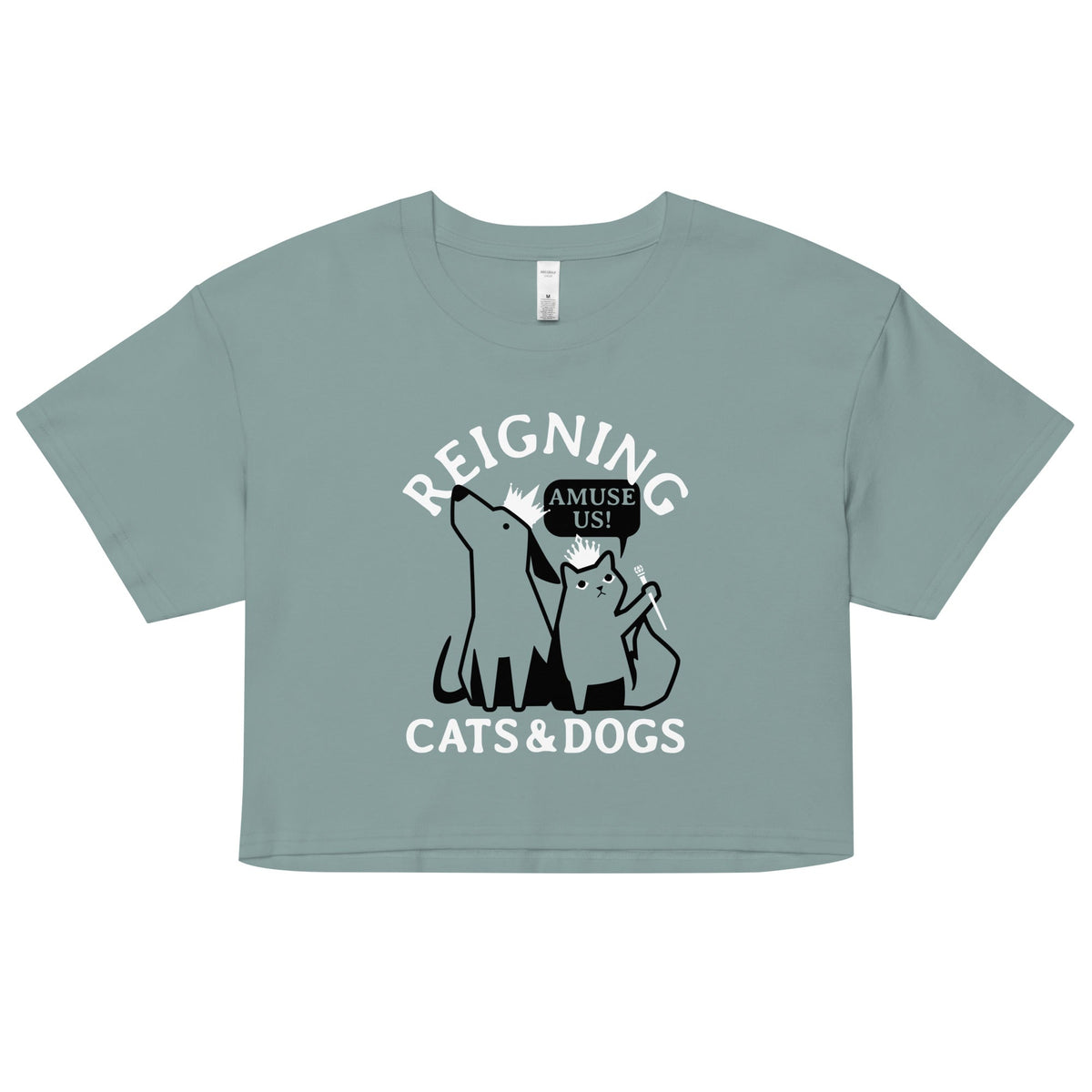 Reigning Cats And Dogs Women's Crop Tee