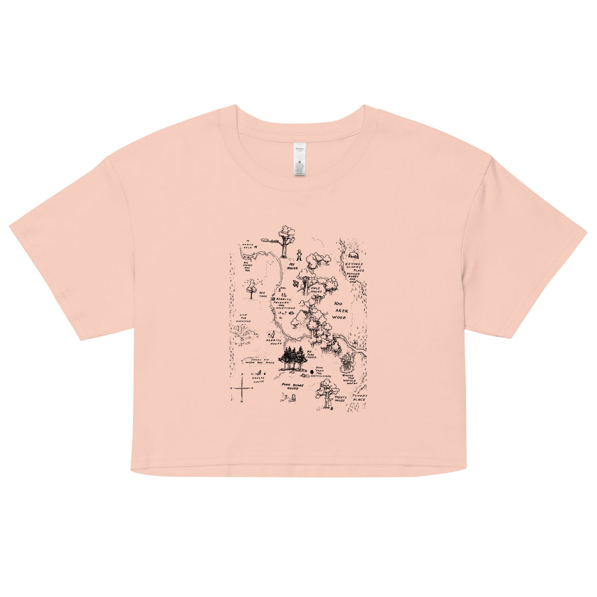 100 Acre Map Women's Crop Tee