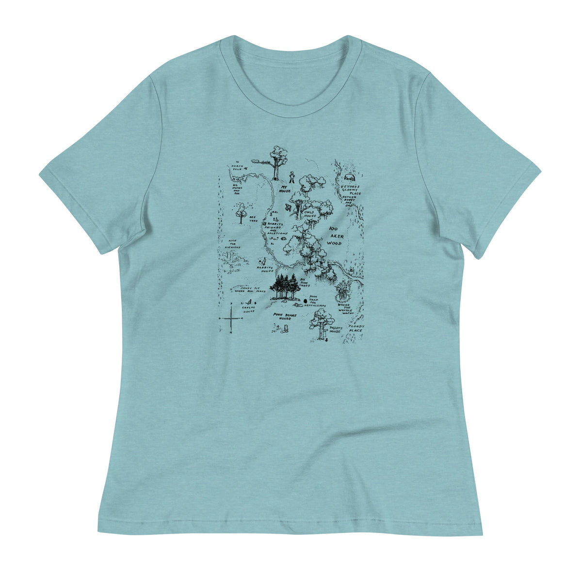 100 Acre Map Women's Signature Tee