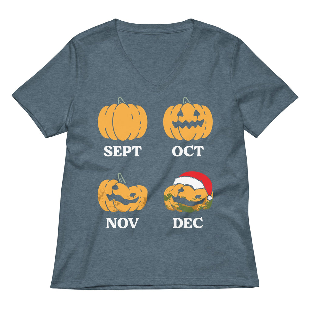 Pumpkin Months Women's V-Neck Tee