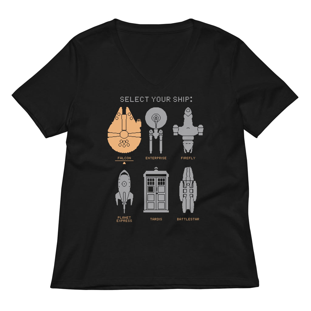 Select Your Ship Women's V-Neck Tee