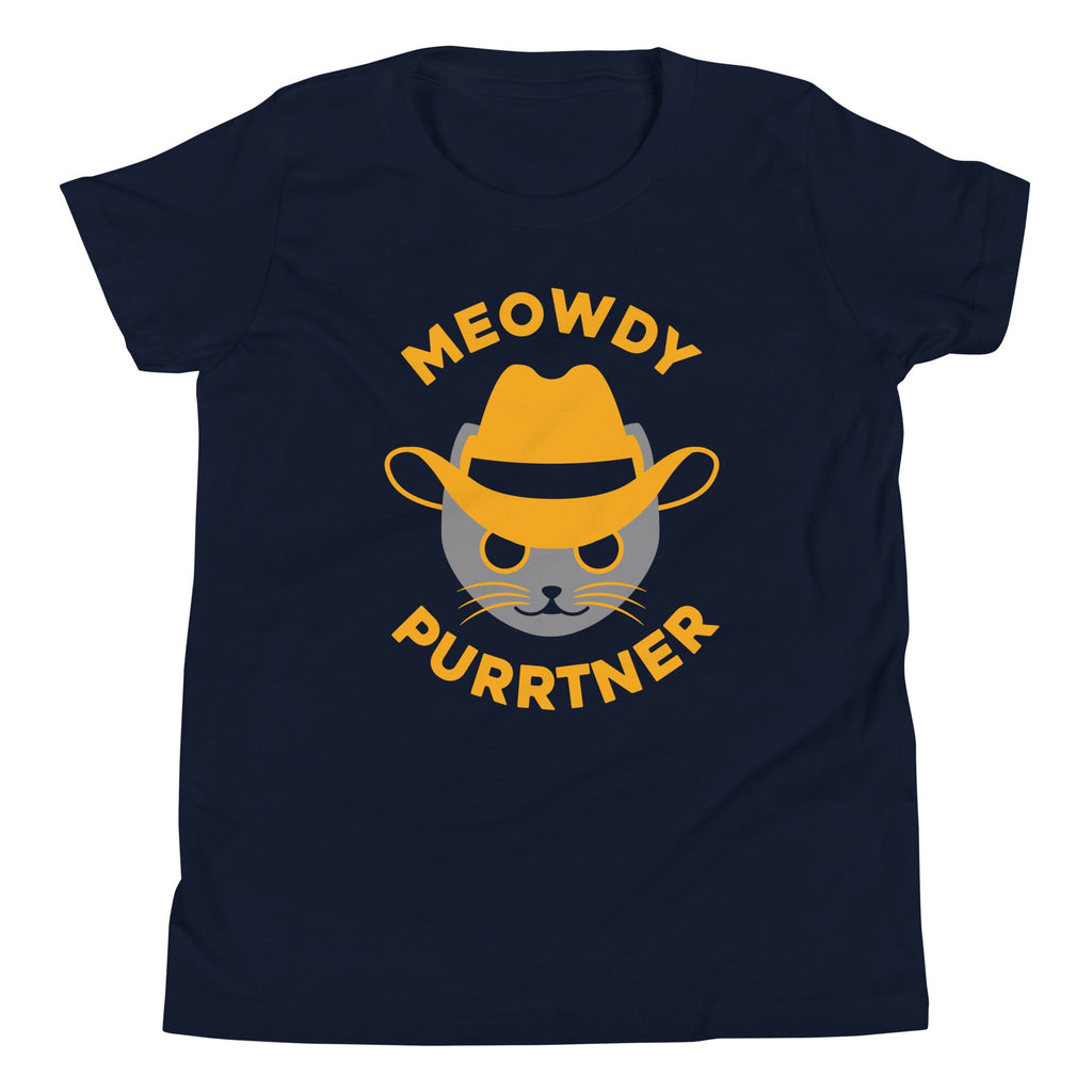 Meowdy Purrtner Kid's Youth Tee