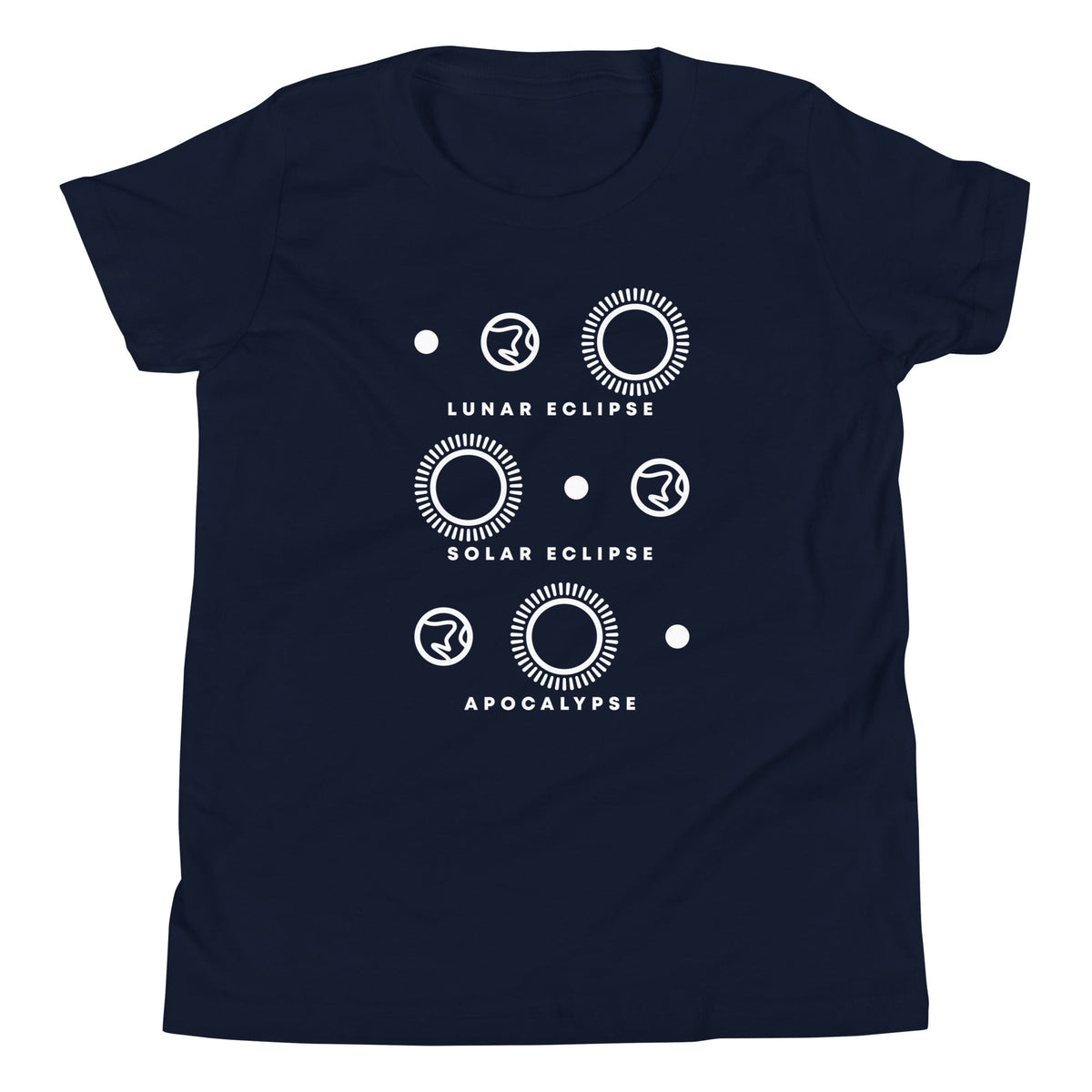 Lunar Eclipse Solar Eclipse Apocalypse Kid's Youth Tee