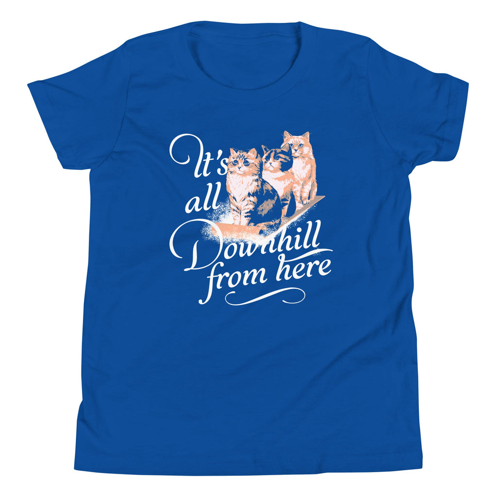 It's All Downhill From Here Kid's Youth Tee